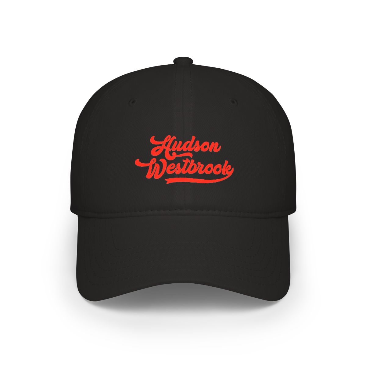 Hudson Westbrook Design - Richardson 256 Rope Cap - BLACK with RED HW