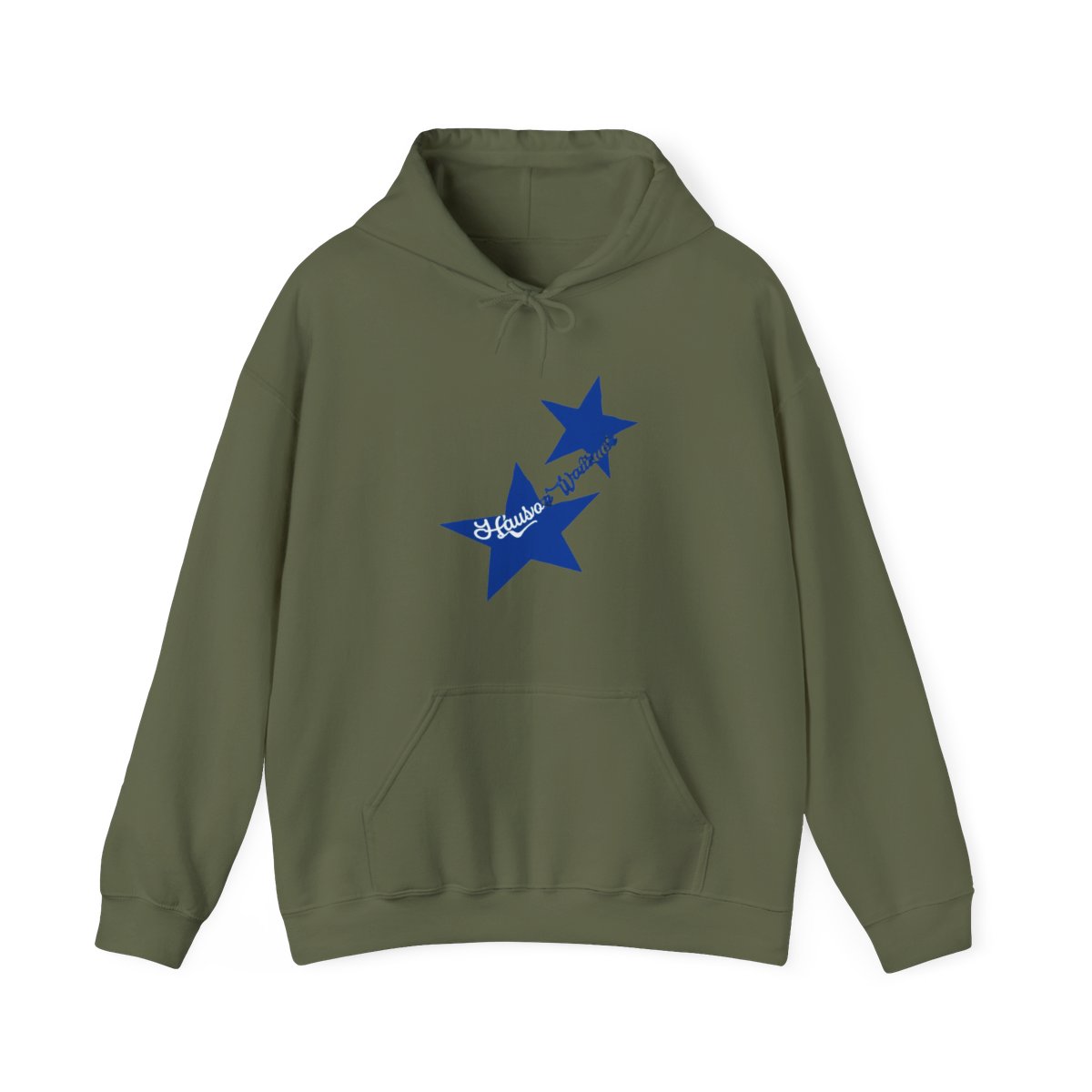 HW Blue Star - Ivory Comfort Colors Hoodie | Hudson Westbrook - alternate angle 4, merchandise