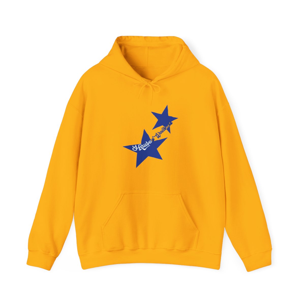 HW Blue Star - Ivory Comfort Colors Hoodie | Hudson Westbrook - alternate angle 2, merchandise